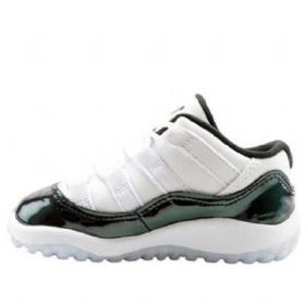 Nike Air Jordan 11 Retro Low Tops Td Koripallokengät Lapsille Valkoinen Vihreä