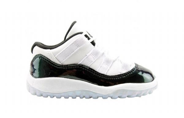 Nike Air Jordan 11 Retro Low Tops Td Koripallokengät Lapsille Valkoinen Vihreä