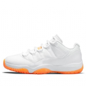 Nike Air Jordan 11 Retro Matalat Topit Koripallokengät Naisille Valkooranssi