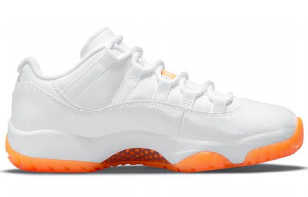 Nike Air Jordan 11 Retro Matalat Topit Koripallokengät Naisille Valkooranssi