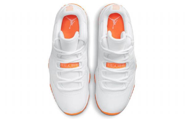 Nike Air Jordan 11 Retro Matalat Topit Koripallokengät Naisille Valkooranssi