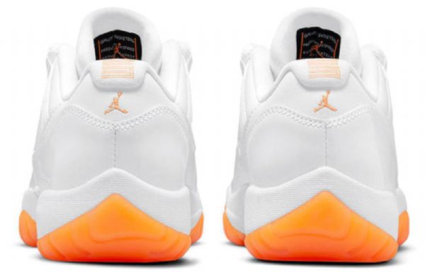 Nike Air Jordan 11 Retro Matalat Topit Koripallokengät Naisille Valkooranssi