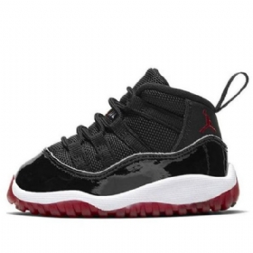 Nike Air Jordan 11 Retro Td Kengät Lapsille Musta Punainen