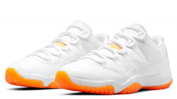 Nike Air Jordan Retro 11 Matalat Sitruskengät Naisille Valkoiset