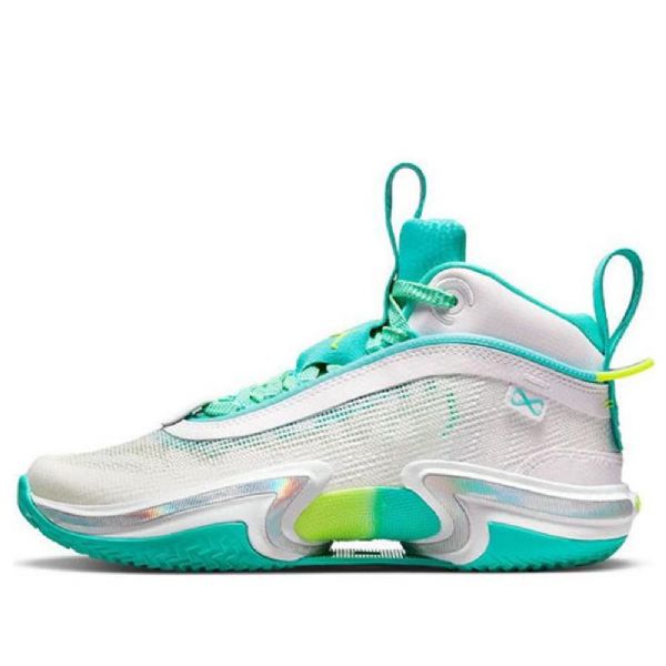 Nike Guo Ailun Air Jordan 36 Gs Koripallokengät Miehille Vihreä Valkoinen