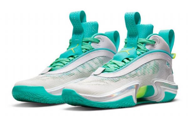 Nike Guo Ailun Air Jordan 36 Gs Koripallokengät Miehille Vihreä Valkoinen