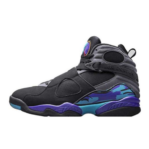 Nike Air Jordan 8 Aqua Kengät Miehille Musta Violetti