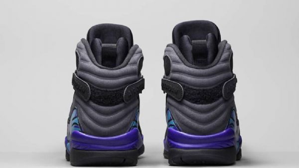 Nike Air Jordan 8 Aqua Kengät Miehille Musta Violetti