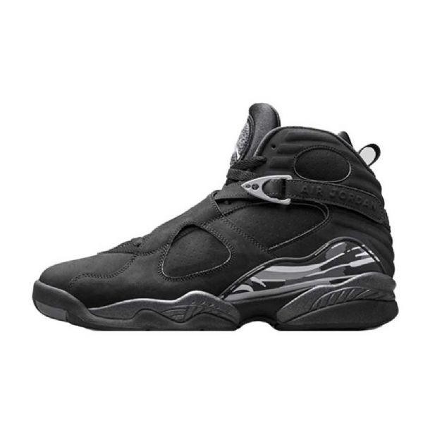 Nike Air Jordan 8 Kromikengät Miehille Musta