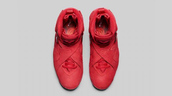 Nike Air Jordan 8 Miesten Ystävänpäiväkengät Punainen