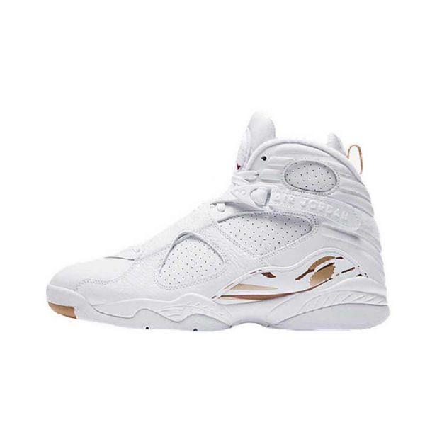 Nike Air Jordan 8 Ovo Kengät Miehille Valkoiset