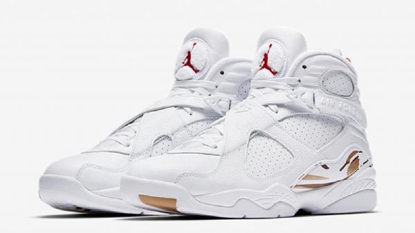 Nike Air Jordan 8 Ovo Kengät Miehille Valkoiset
