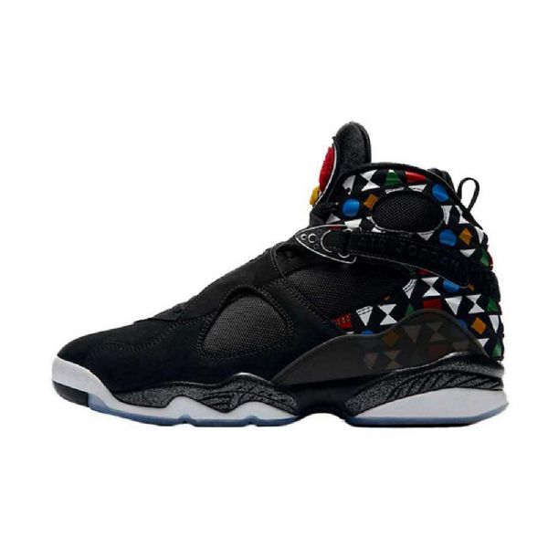 Nike Air Jordan 8 Quai 54 Miesten Kengät Musta