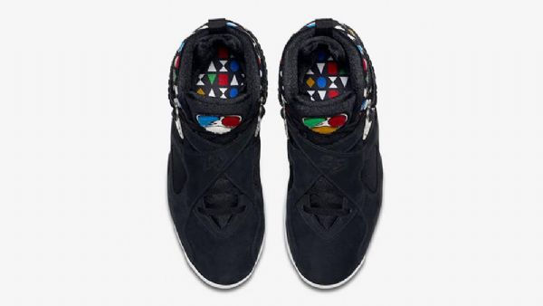 Nike Air Jordan 8 Quai 54 Miesten Kengät Musta