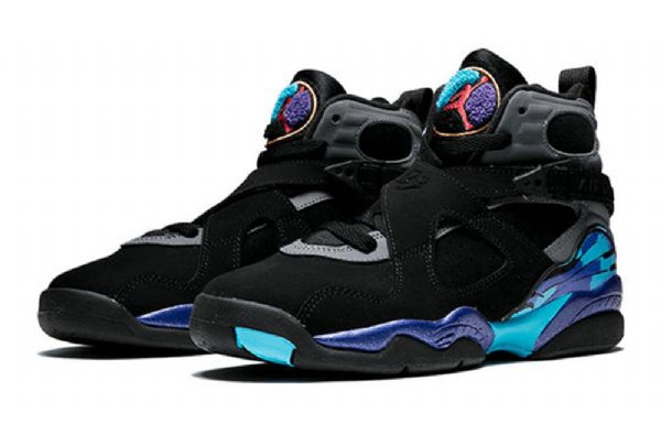Nike Air Jordan 8 Retro Bg Koripallokengät Miehille Musta
