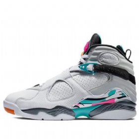 Nike Air Jordan 8 Retro Koripallokengät Miehille Harmaa