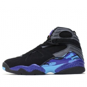 Nike Air Jordan 8 Retro Koripallokengät Miehille Musta Violetti