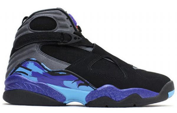 Nike Air Jordan 8 Retro Koripallokengät Miehille Musta Violetti