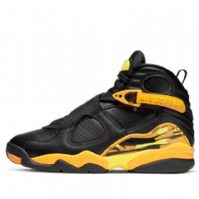 Nike Air Jordan 8 Retro Koripallokengät Naisille Musta Keltainen
