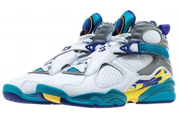 Nike Air Jordan 8 Retro Koripallokengät Naisille Valkoinen