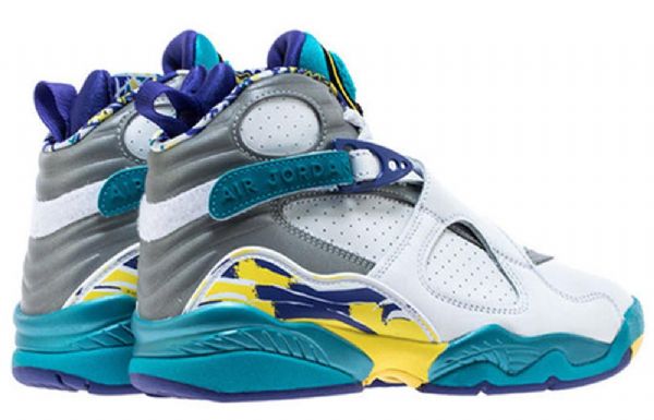 Nike Air Jordan 8 Retro Koripallokengät Naisille Valkoinen