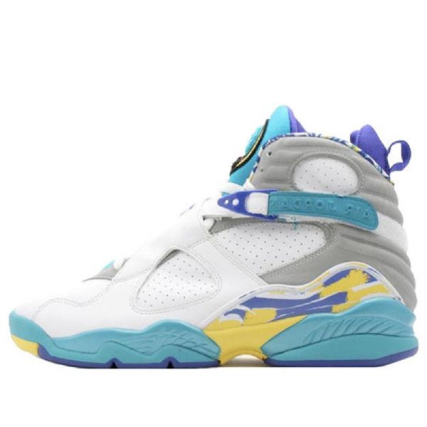 Nike Air Jordan 8 Retro Koripallokengät Naisille Valkoinen