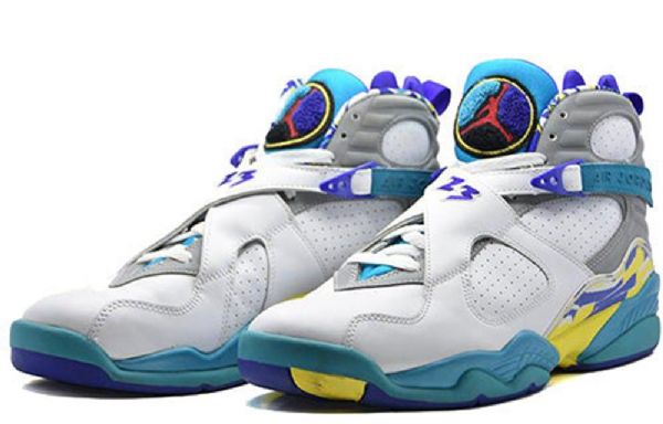Nike Air Jordan 8 Retro Koripallokengät Naisille Valkoinen