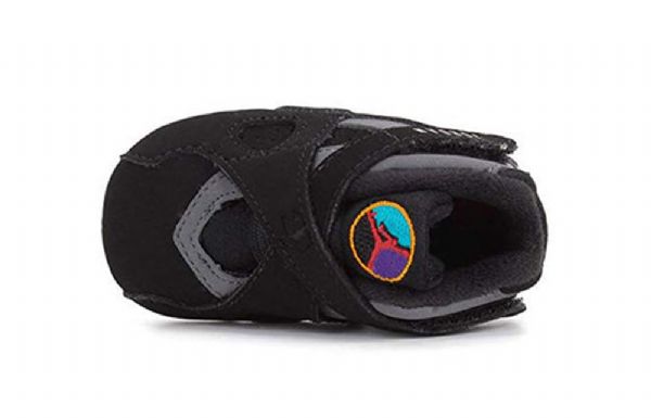 Nike Air Jordan 8 Retro Td Kengät Lapsille Musta Harmaa