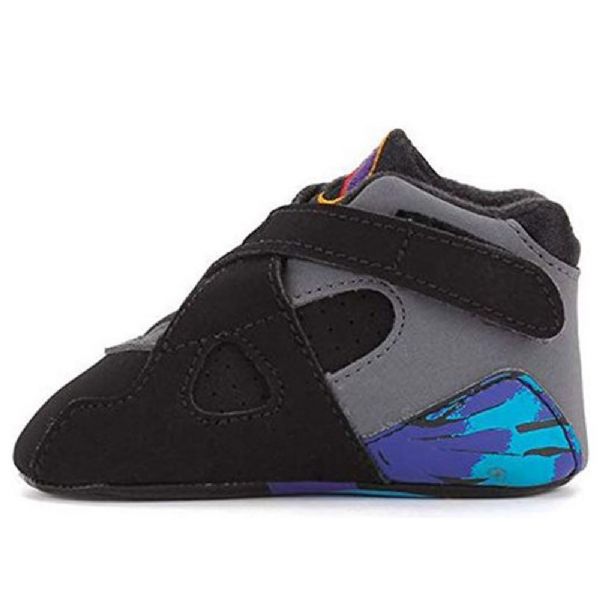 Nike Air Jordan 8 Retro Td Kengät Lapsille Musta Harmaa