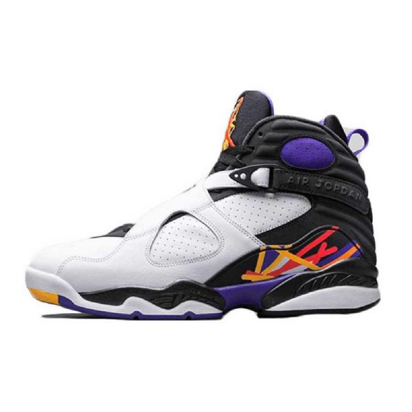 Nike Air Jordan 8 Retro Three Times A Charm Kengät Miehille Valkoinen Musta