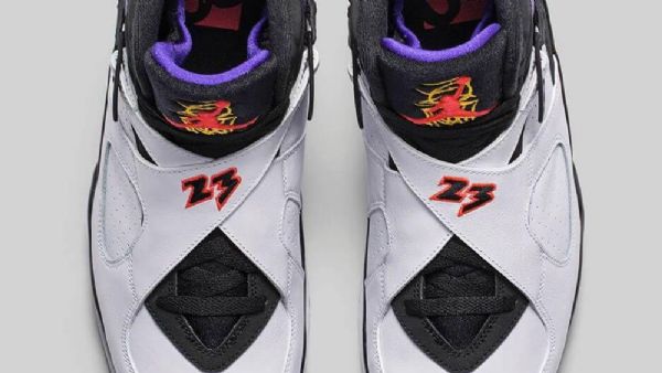 Nike Air Jordan 8 Retro Three Times A Charm Kengät Miehille Valkoinen Musta