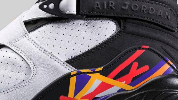 Nike Air Jordan 8 Retro Three Times A Charm Kengät Miehille Valkoinen Musta