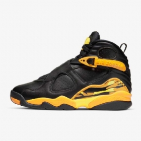 Nike Air Jordan 8 Retrokengät Naisille Musta Keltainen