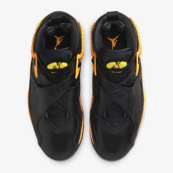 Nike Air Jordan 8 Retrokengät Naisille Musta Keltainen