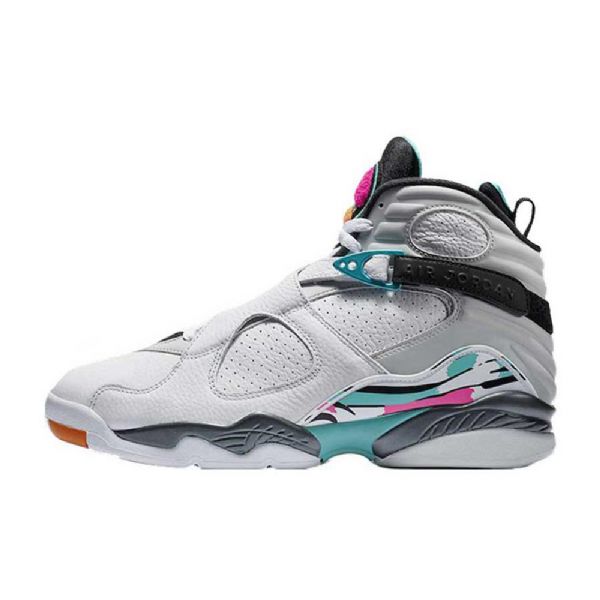 Nike Air Jordan 8 South Beach Kengät Miehille Valkoiset