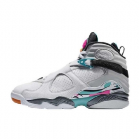 Nike Air Jordan 8 South Beach Kengät Miehille Valkoiset