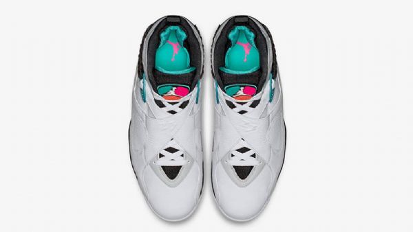Nike Air Jordan 8 South Beach Kengät Miehille Valkoiset