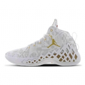 Nike Air Jordan Diamond Mid Tops Kengät Miehille Valkoinen Kulta
