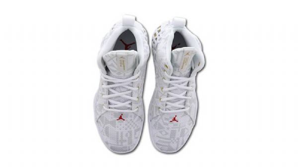 Nike Air Jordan Diamond Mid Tops Kengät Miehille Valkoinen Kulta