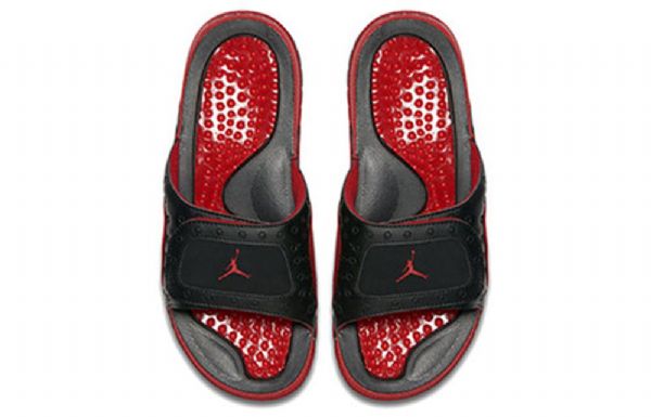 Nike Air Jordan Hydro 13 Slide Urheilutossut Miehille Musta Punainen
