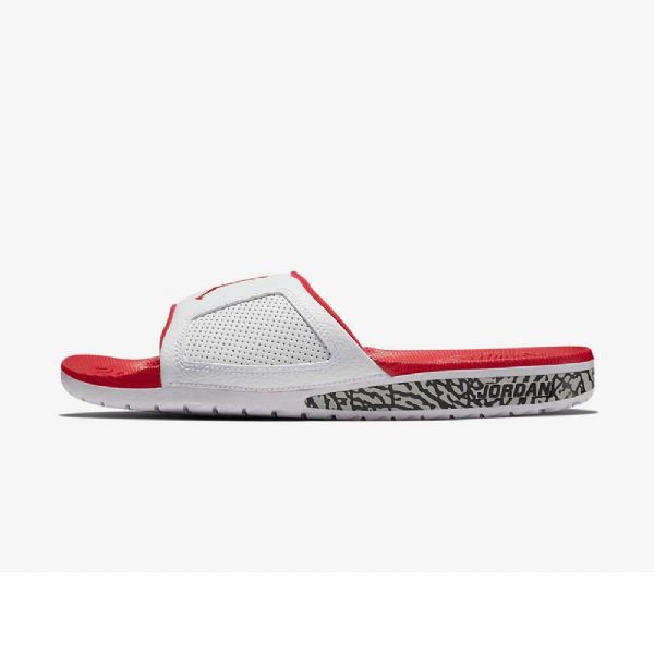 Nike Air Jordan Hydro Iii Retro Varvastossut Miehille Valkoinen Punainen Harmaa