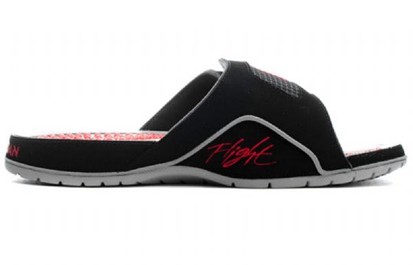 Nike Air Jordan Hydro Iv Retro Liukumaton Velcro Akupainantapohja Obsidian Slide Urheilutossut Miehille Musta