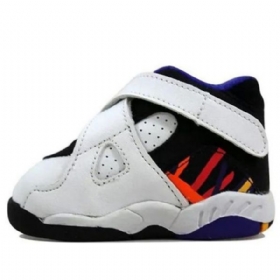 Nike Air Jordan Retro 8 Td Kengät Lapsille Valkoiset