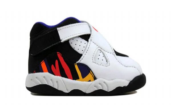 Nike Air Jordan Retro 8 Td Kengät Lapsille Valkoiset