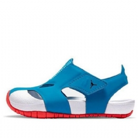 Nike Air Jordan Td Flare Game Time Velcro Sandaalit Lapsille Valkoinen Sininen