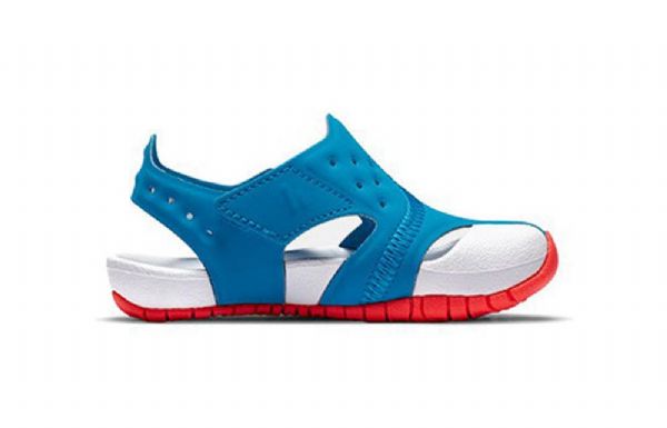 Nike Air Jordan Td Flare Game Time Velcro Sandaalit Lapsille Valkoinen Sininen