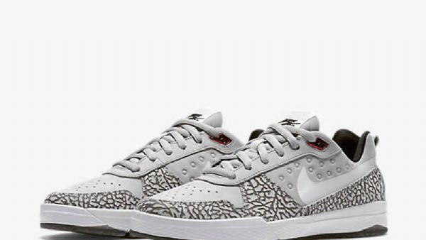 Nike Sb P-rod 9 Elite Air Jordan Qs Miesten Kengät Harmaa