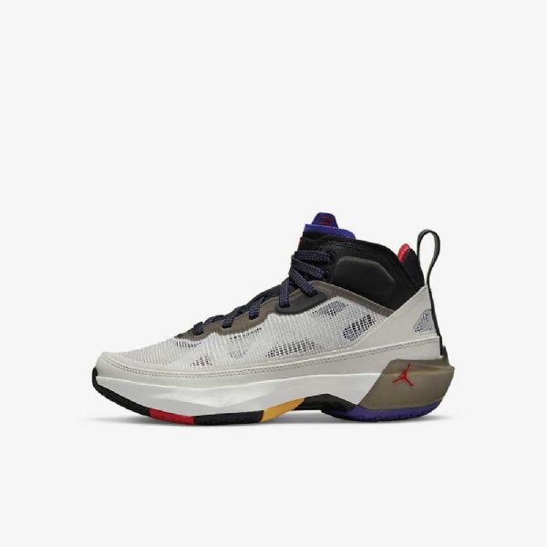 Nike Air Jordan Xxxvii Kengät Lapsille Vaalea Musta Tummanpunainen