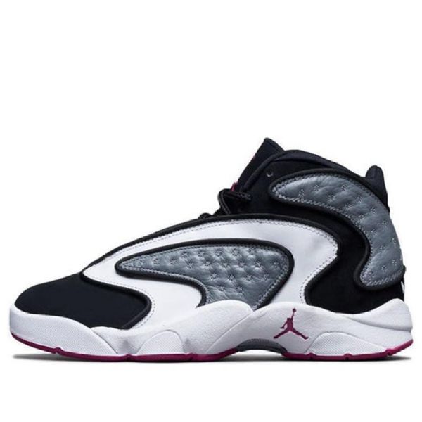 Nike Air Jordan Og High Tops Retro Koripallokengät Naisille Musta Valkoinen Purppura