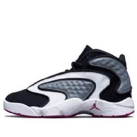 Nike Air Jordan Og High Tops Retro Koripallokengät Naisille Musta Valkoinen Purppura